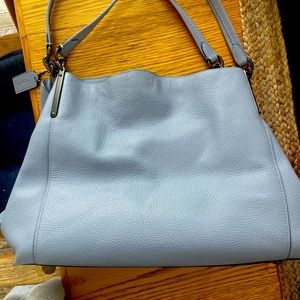 Coach leather periwinkle purse